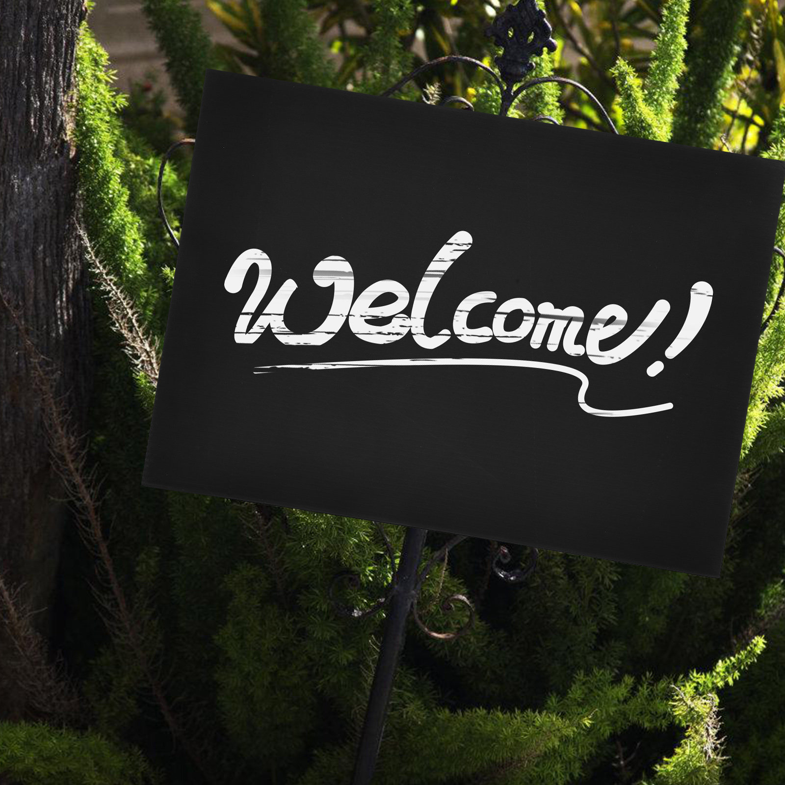 2Pcs Sleek Black Blank Garden  - огляд і ціна Yard Sign Blank