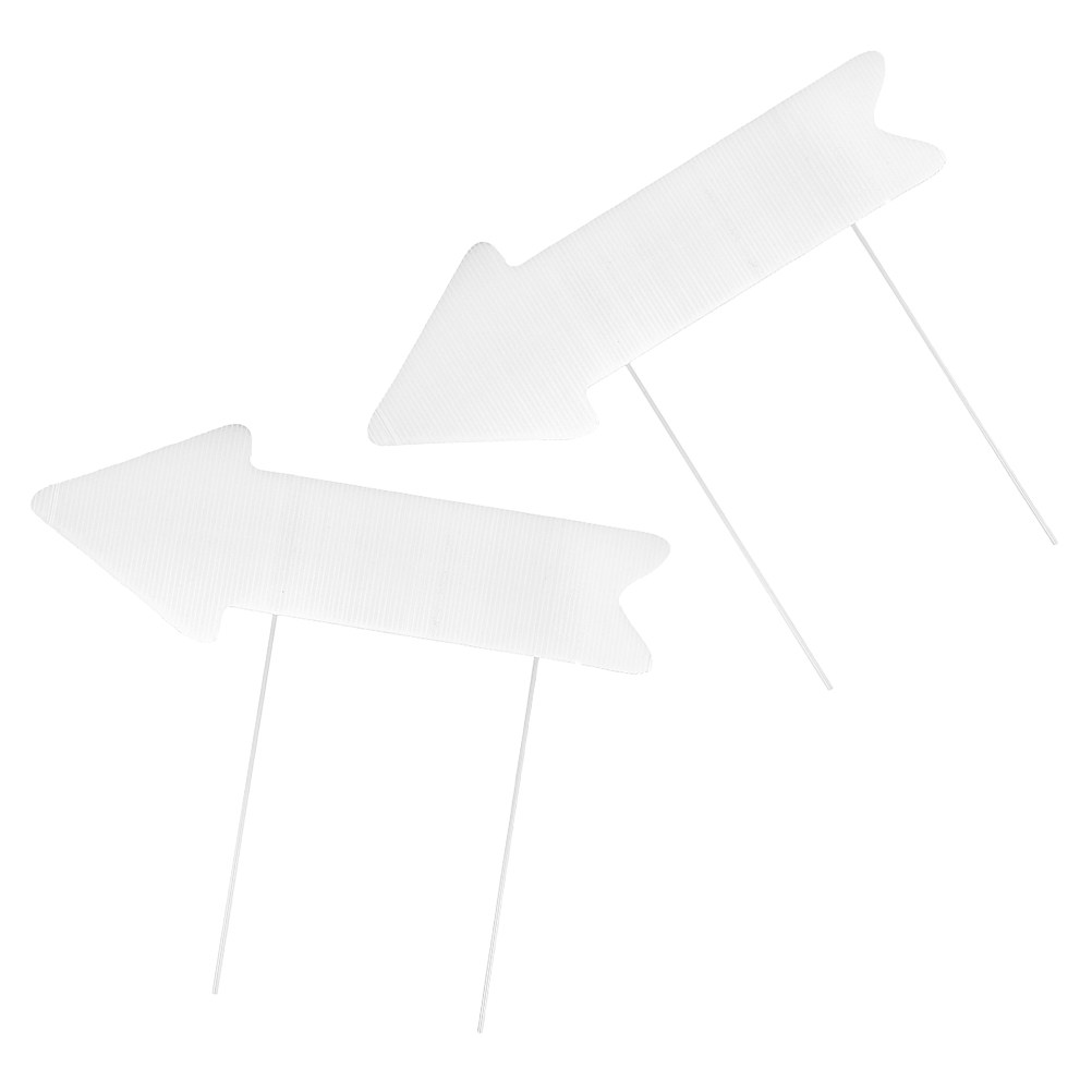 2Pcs Blank Yard Sign Arrow Sta - огляд і ціна Yard Sign Blank